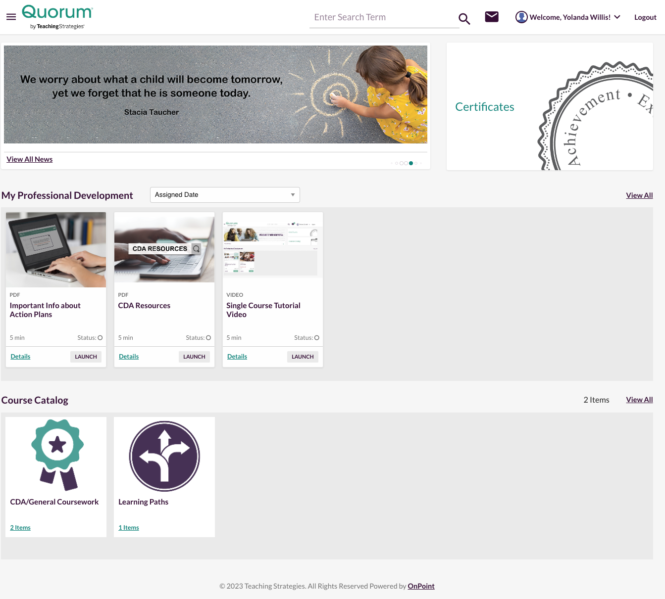 How to activate your new quorum account